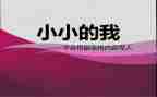 写小小的我的作文模板6篇